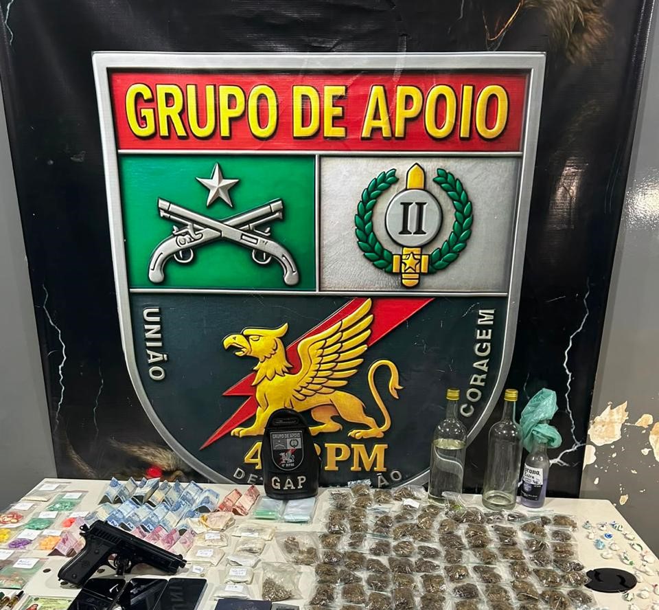 Polícia Militar prende homem com grande quantidade de drogas em Várzea Grande